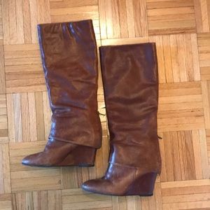 Steve Madden Wedge Leather Boots